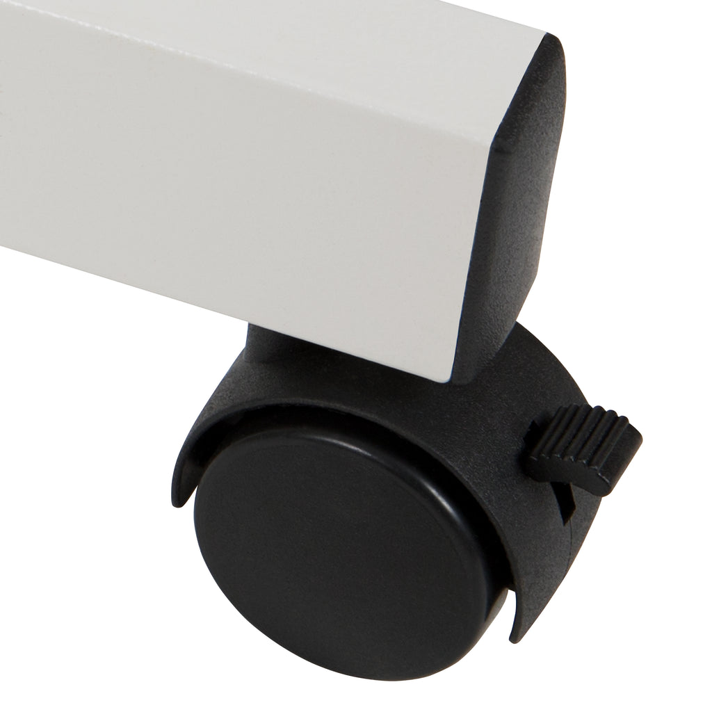 Double-Sided Mobile White Board with Pen Tray L393676