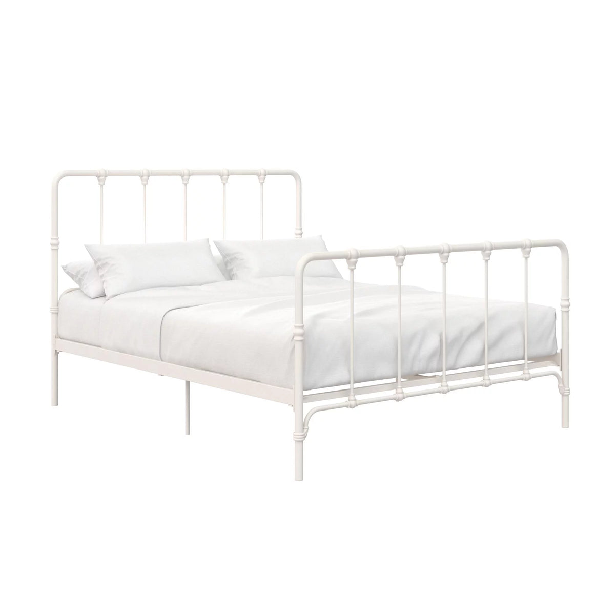 King Gray Metal Bed S70902