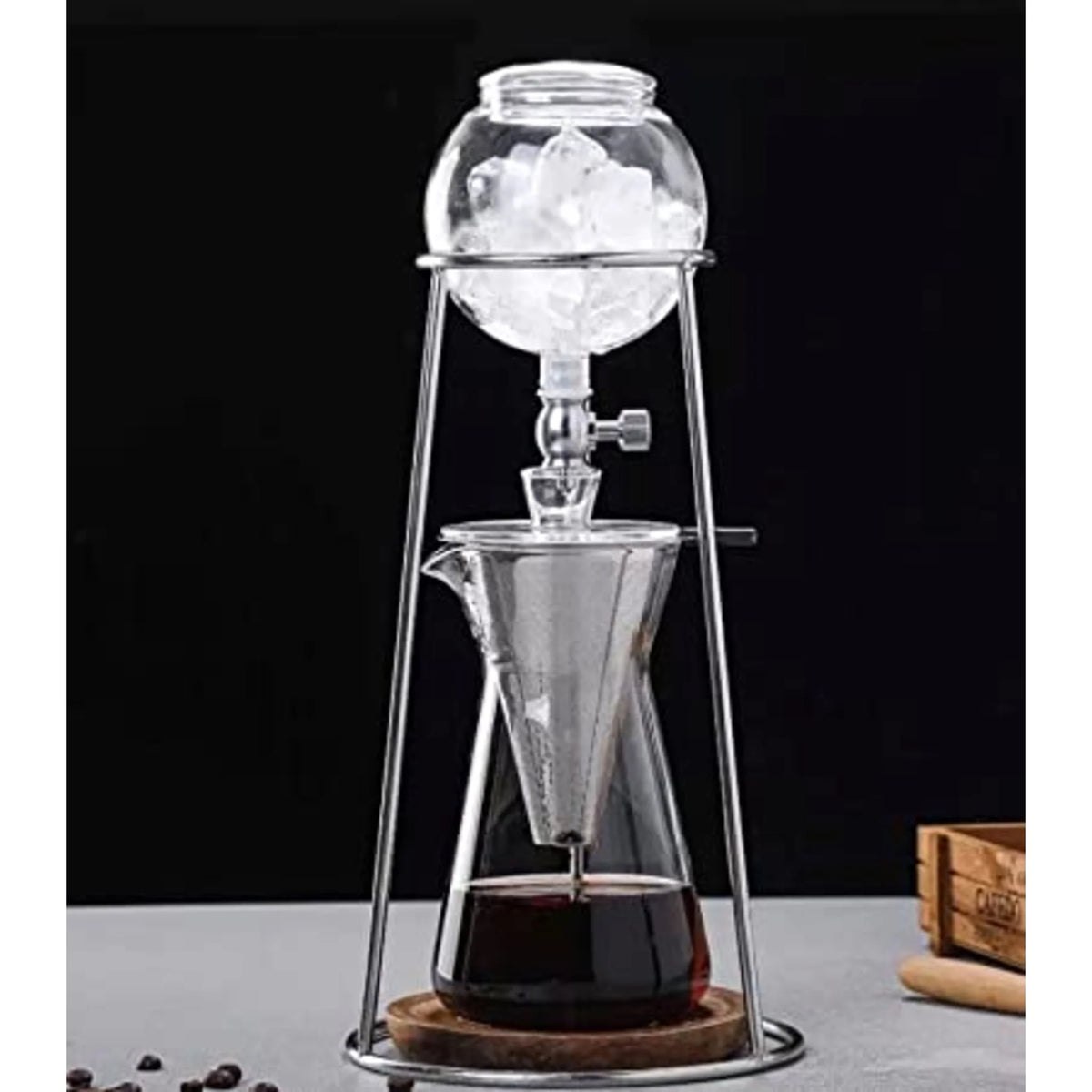 Iced Coffee Cold Brew Drip Coffee Maker 400mL Borosilicate Glass D4895