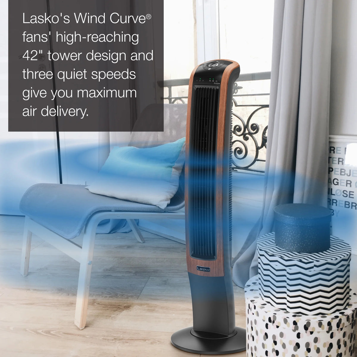 Black Oscillating Tower Fan P54881