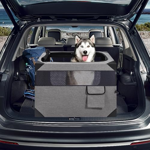 30 Inch Light Grey Collapsible Soft Dog Crate R94297