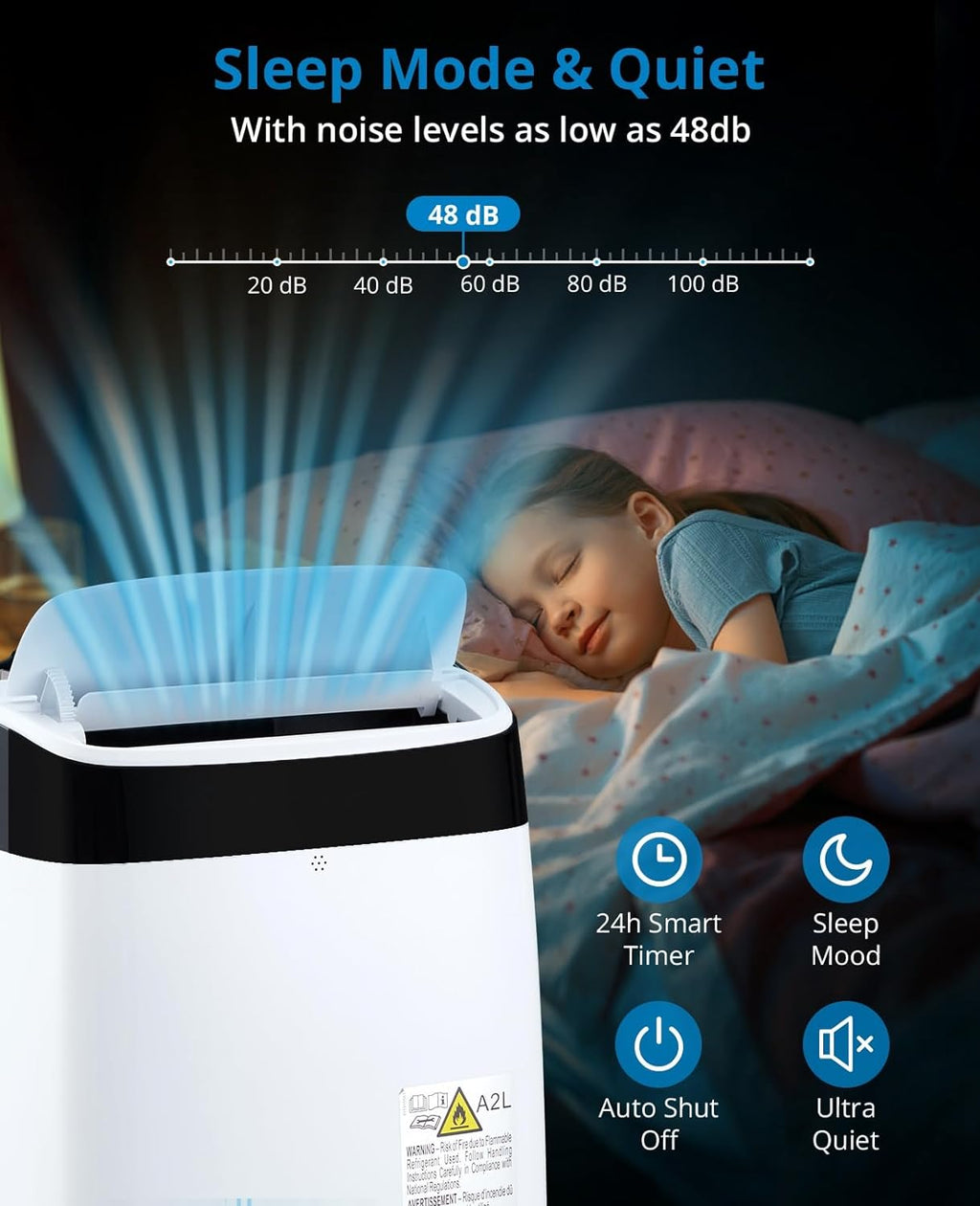 Portable 10000Btu Air Conditioner with Remote Control J713855