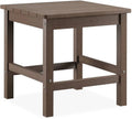 Oversized Poly Lumber Outdoor Side Table (Brown) J339430