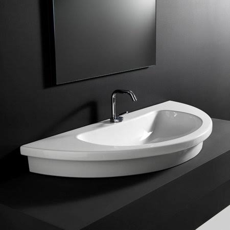 White Drop in Bathroom Sink W888865