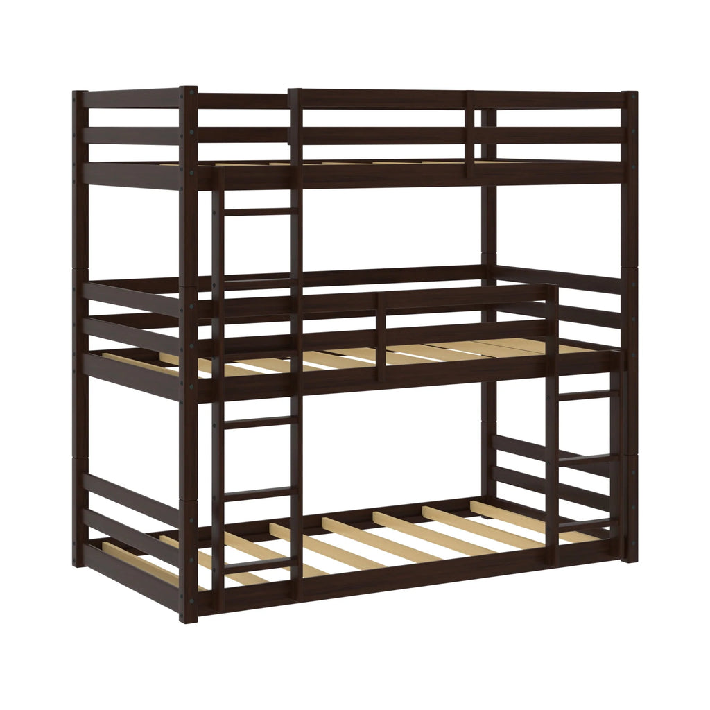 White Wood Convertible Bunk Bed J387343