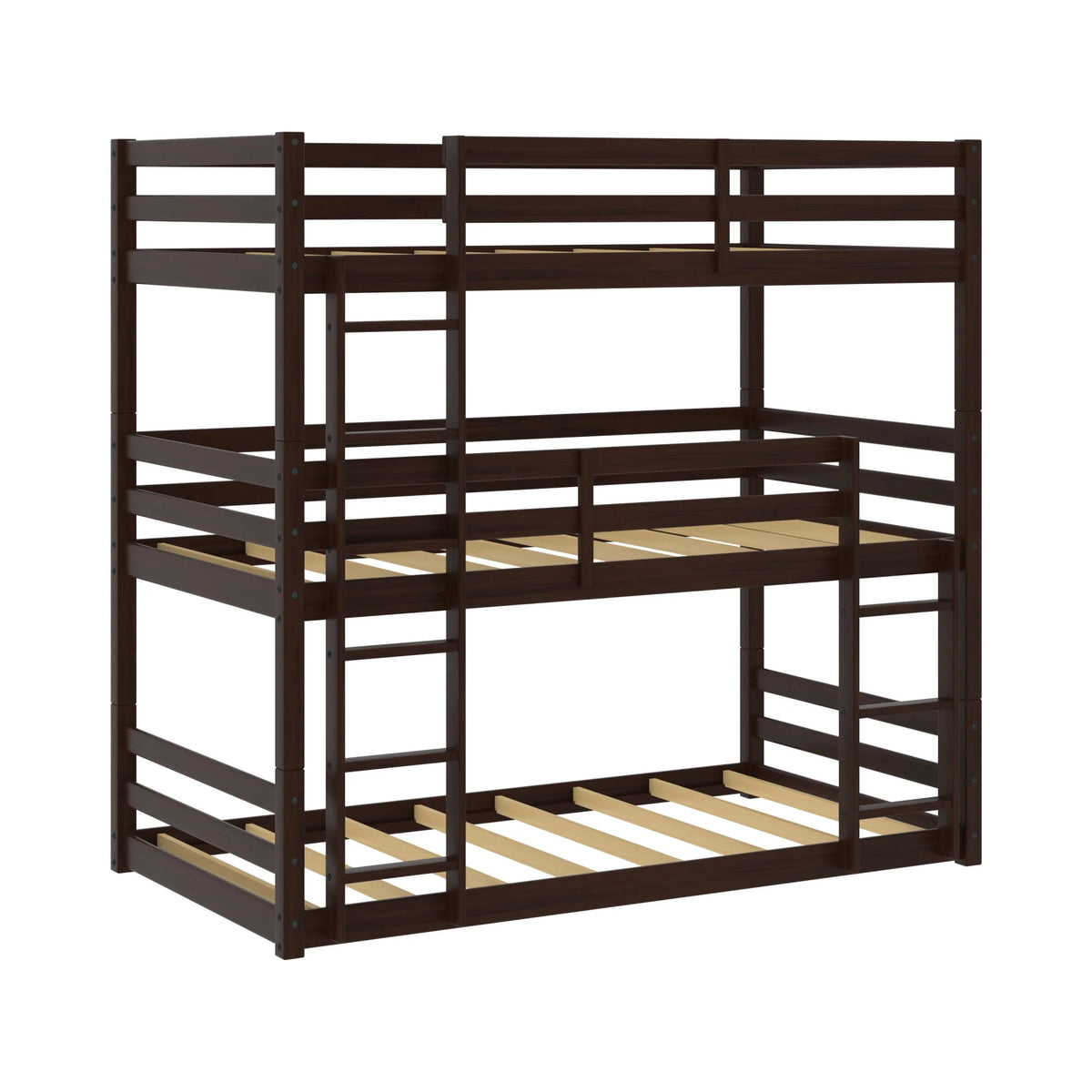 White Wood Convertible Bunk Bed J387343