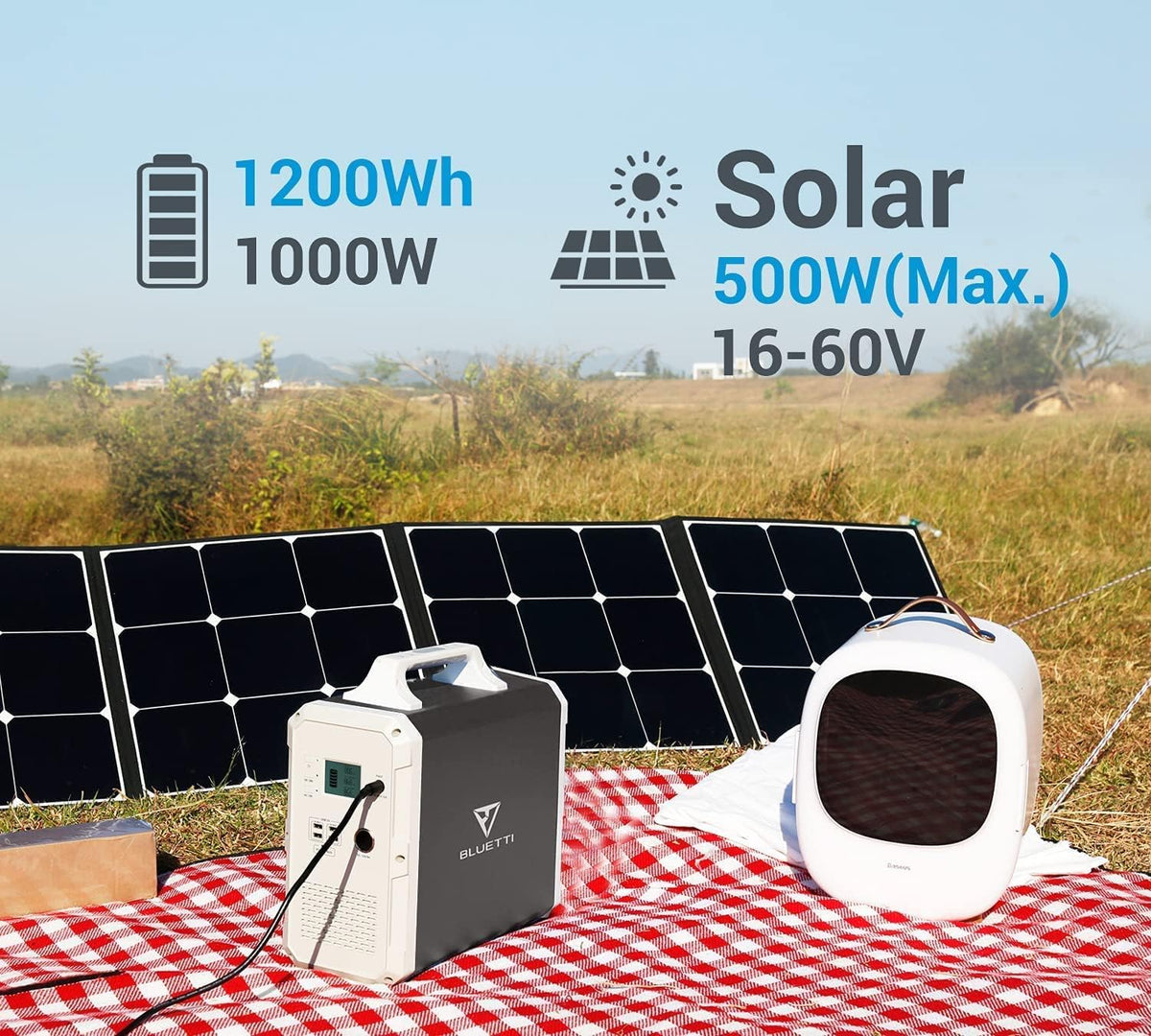1200Wh 1000W Portable Power Station Lithium Battery M726