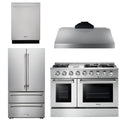 48 In. Propane Gas Range, Range Hood, Refrigerator, Dishwasher L959