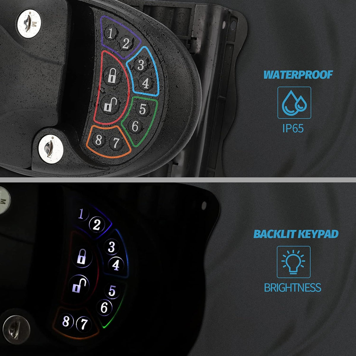 RV Keyless Entry Door Lock with Deadbolt and Silent Mode K632