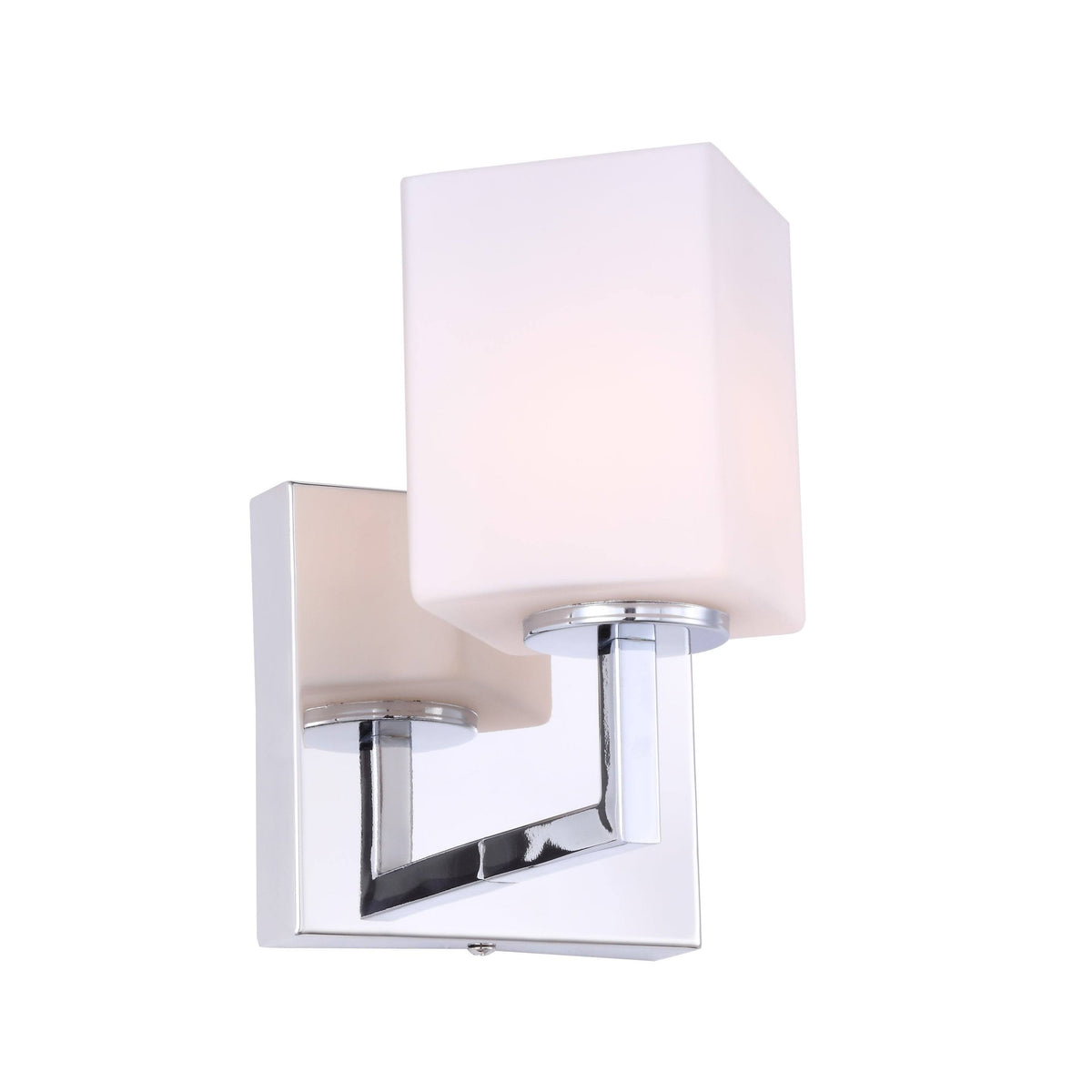 Chrome Opal Glass LED Bath Light T250525