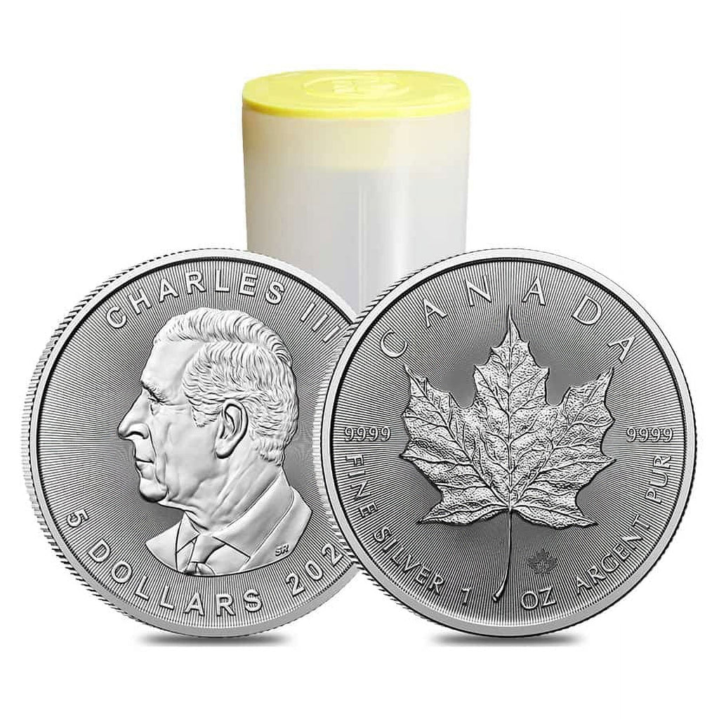 10 1 oz Canadian Silver Maple Leaf Coin A681