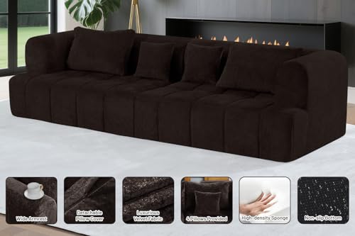 Grey Modular Sectional Couch with Pillows G847798