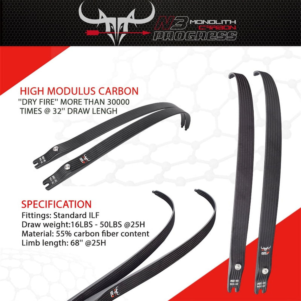 Recurve Bow ILF Limbs Carbon Fiber Limb A521