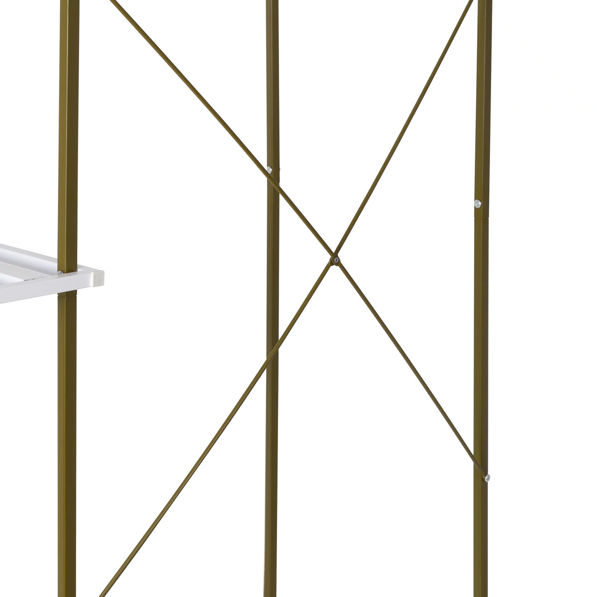 Freestanding Open Metal Closet Wardrobe with 4 Shelves A605