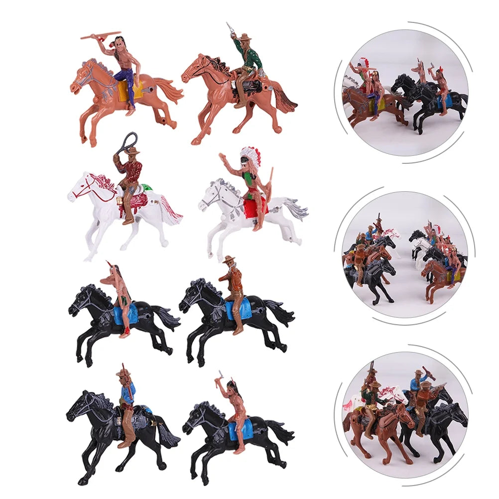Indian Toys Soldier Figure Playset Miniature Figurines Educational Science Figurine Historical Wild X6913