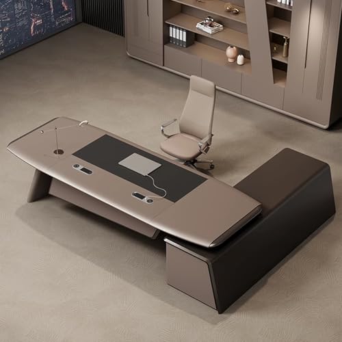 94.4" Executive Desk with Storage Cabinet and Drawer A89048