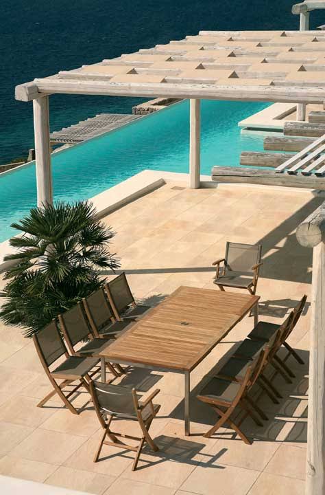 Teak Folding Sling Armchair W5731