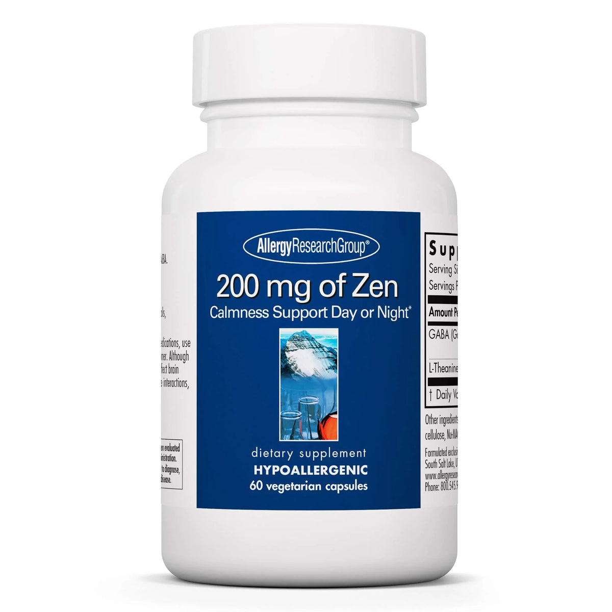 200 mg GABA L-Theanine Vegetarian Capsules 60 Count N164