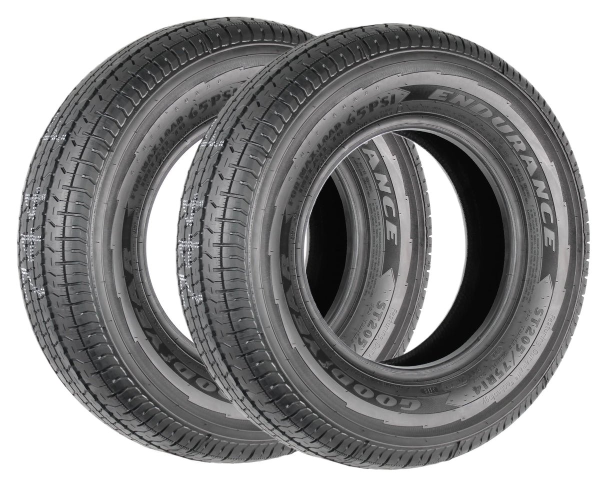 2-Pk Trailer Tire ST205/75R14 LRD A3607