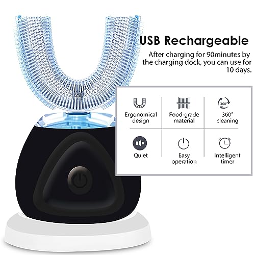 White Rechargeable Ultrasonic Toothbrush U21549
