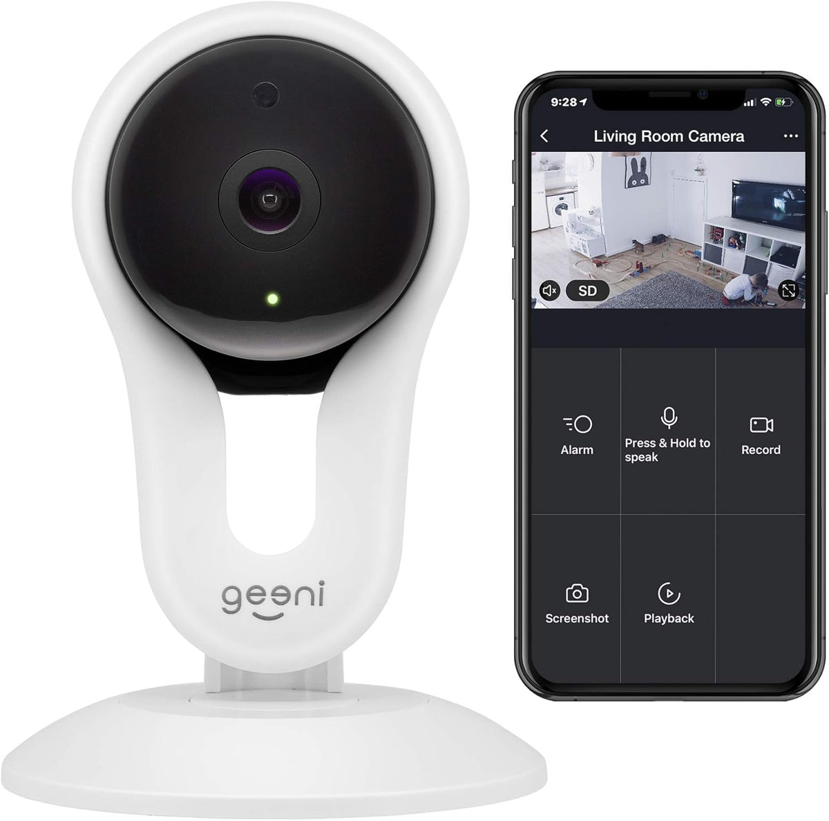 1080p HD Indoor Smart Security Camera Pack of 2 U521407