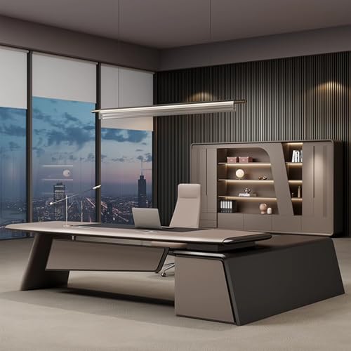 94.4" Executive Desk with Storage Cabinet and Drawer A89048