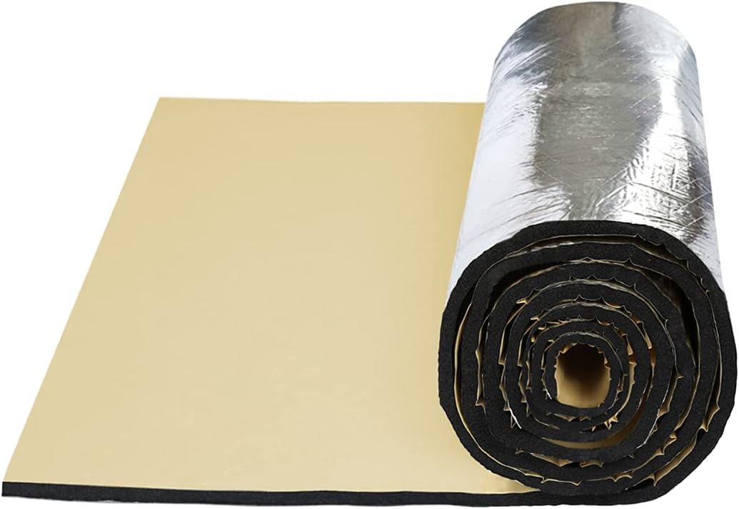 Car Noise Sound Deadener Insulation Mat Waterproof 60 x 40 Inches Y84618