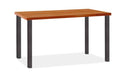 Cherry Top Table with Natural Steel Base N500648