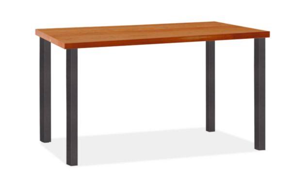 Cherry Top Table with Natural Steel Base N500648