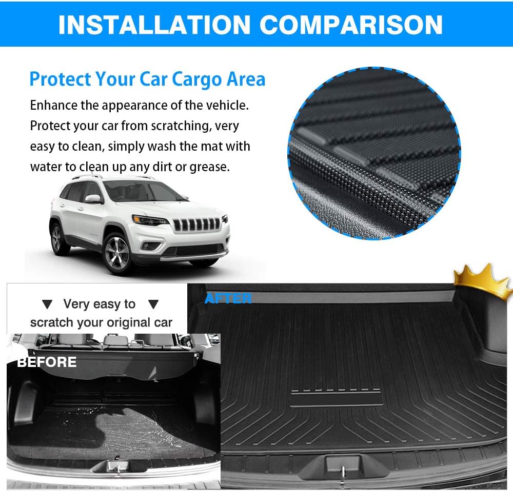 All Weather Waterproof Trunk Floor Mat Pack of 2 P7404