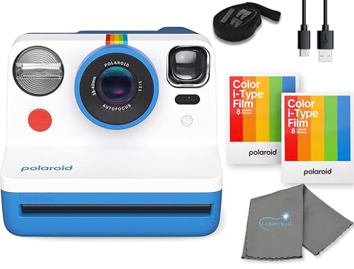 Black I-Type Instant Film Camera with B&W Film Pack Z29201