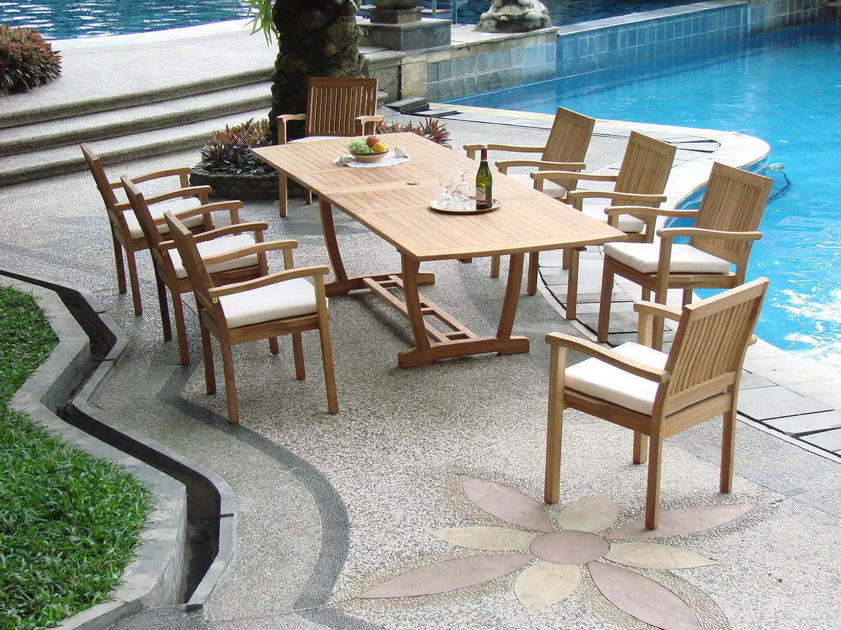 Stacking Teak Wood Dining Chair Y34107
