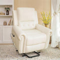 Oversized Leather Power Lift Recliner Chair with Footrest H10929