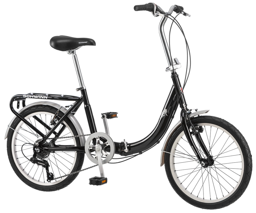 Folding Commuter Bike, 20-inch wheels, Black I525