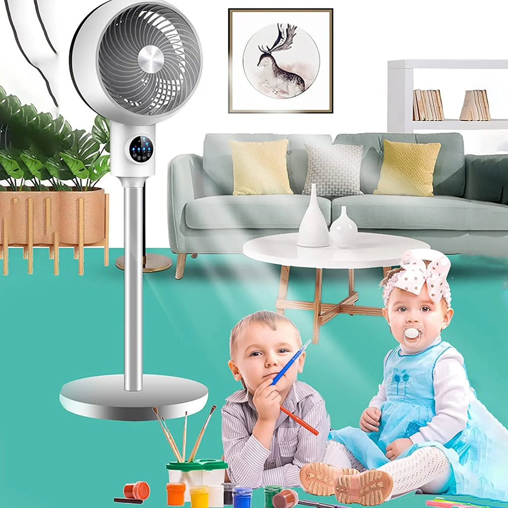 Electric Fan Floor Standing Swing Head Air Circulation Fan Remote Control T923