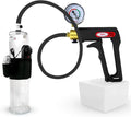 Black 9 inch Penis Pump with Gauge Silicone Hose Kit W30984