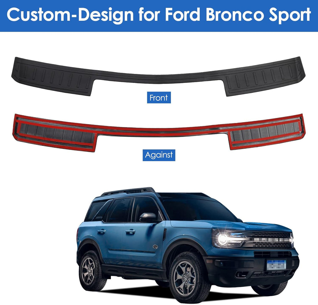 Black Scratch Resistant Car Bumper Guard Pack of 2 V379911