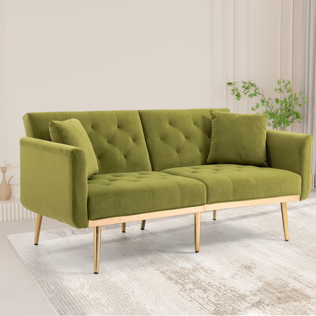 Velvet Sofa with Metal Feet V297