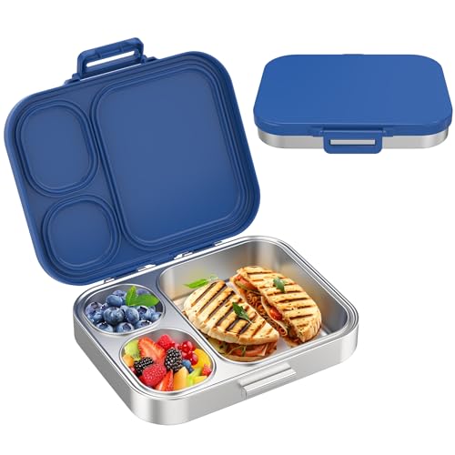 Stainless Steel 3-Compartment Leakproof Lunch Box I3828