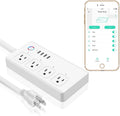 Smart Power Strip with 4 USB Charging Ports 4 AC Plugs Z859