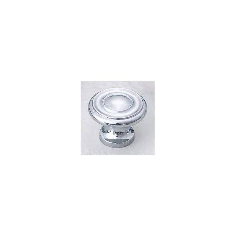 Chrome Mushroom Cabinet Knobs 1-1/4 inch 25 Pack M870