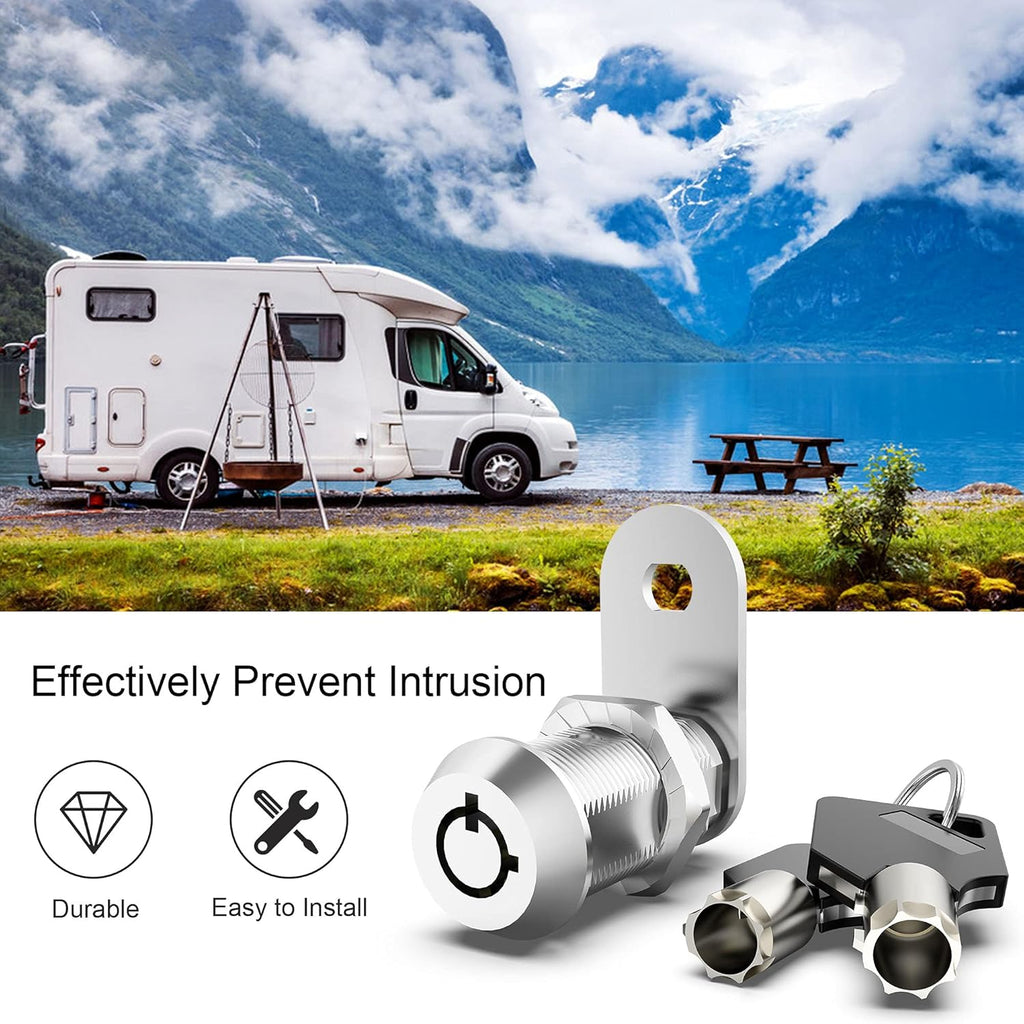 6 Pack 1-1/8 Inch Keyed Alike Zinc Alloy Cam Lock G6320