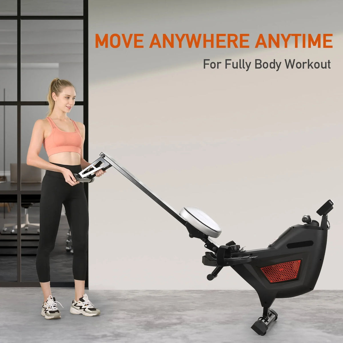 Folding Magnetic Air Rowing Machine N43104