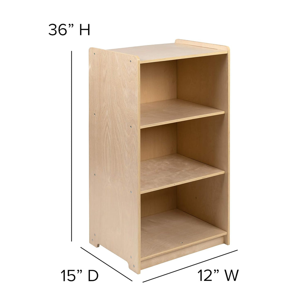 Wooden 3 Section School Classroom Storage Cabinet Z883523