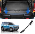 Black Scratch Resistant Car Bumper Guard Pack of 2 V379911