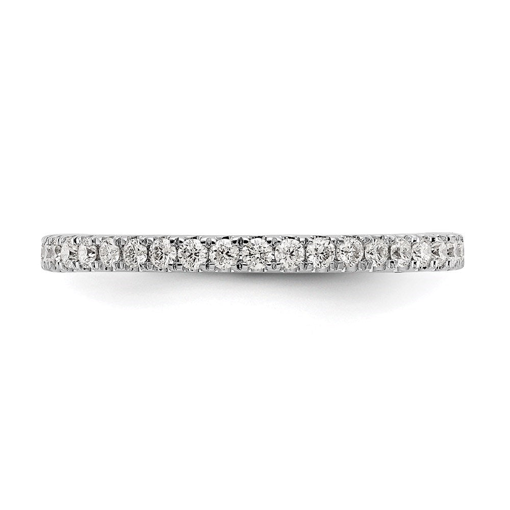 14k White Gold 1/2 carat Lab Grown Diamond Eternity Ring F570