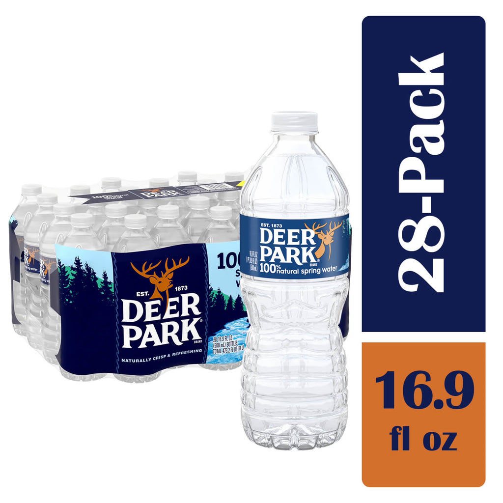 16.9-ounce Spring Water, 28 Bottles X847