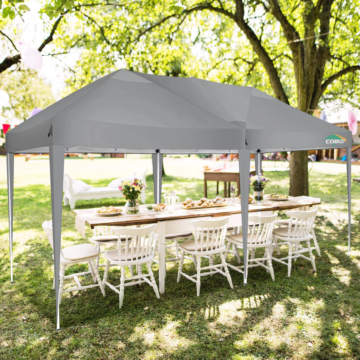 10x20 Pop up Canopy Tent with 6 Removable Sidewalls L6330