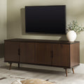4-Door Walnut TV Stand B2084