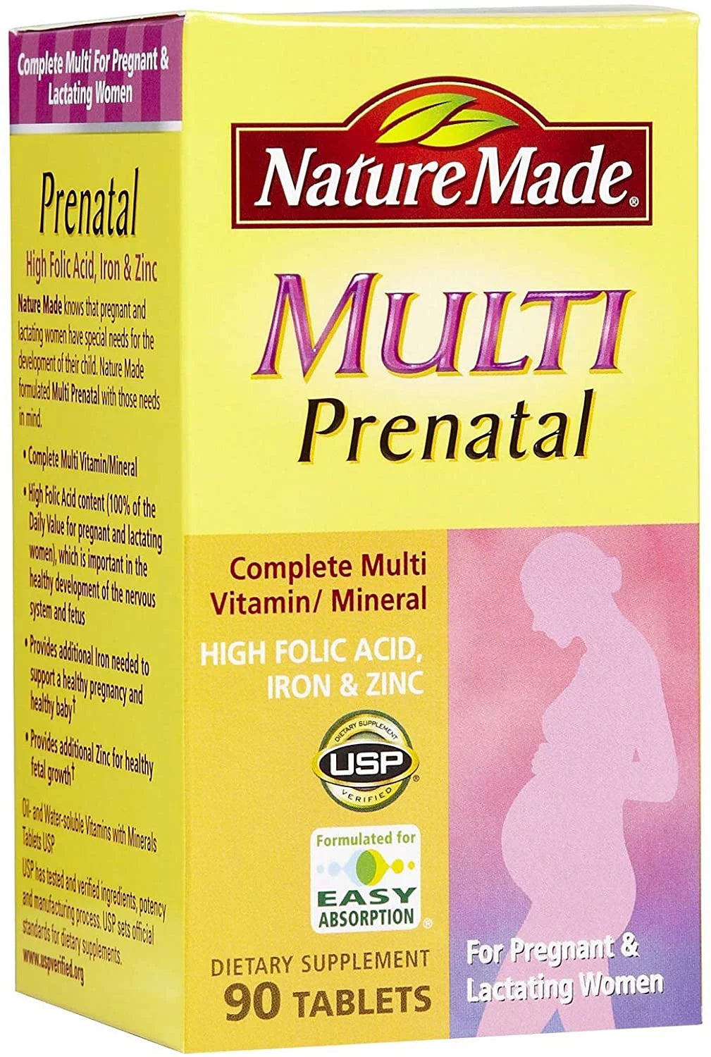 90 Tablets Prenatal Multi Dietary Supplement (Pack of 2) U48126